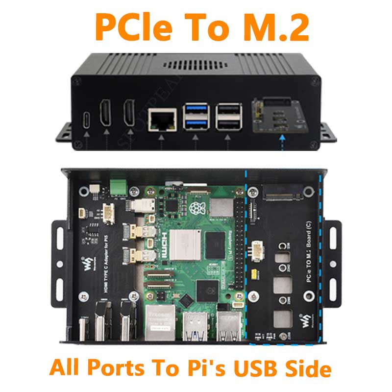 Raspberry Pi 5 Box Case Kit-C  - Nvme Ssd review and price